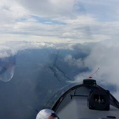 Flugwegposition um 09:30:59: Aufgenommen in der Nähe von Halltal, Österreich in 2968 Meter